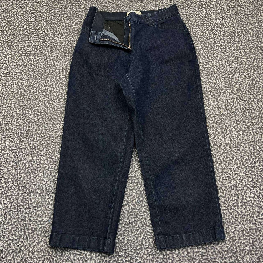 L.L Bean Jeans Women 6‎ Blue Straight Denim Pants Pockets 29x23